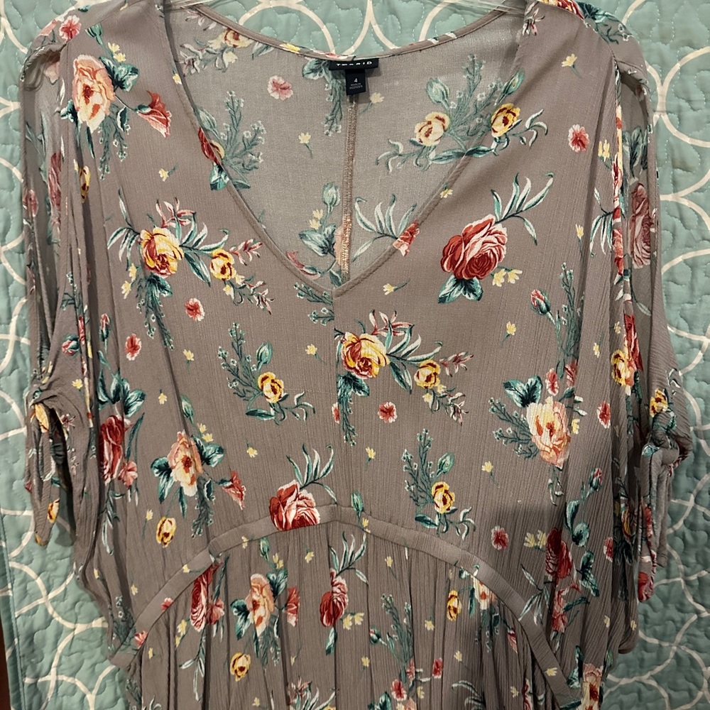 Torrid high low blouse.